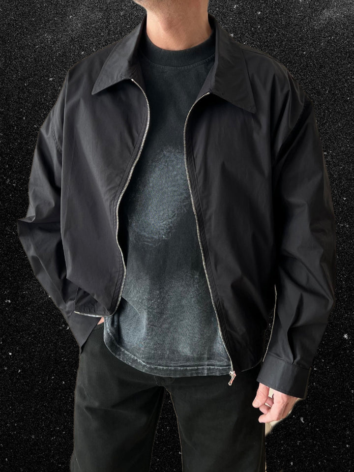 BOMBER ZIP NERO