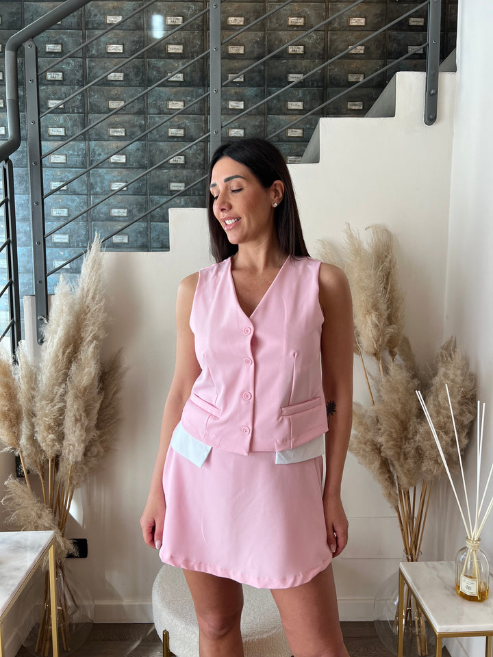 SET BORDI GILET