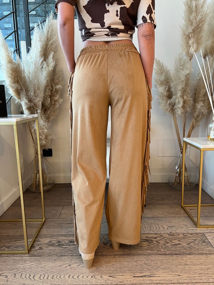 PANTA SUEDE FRANGE