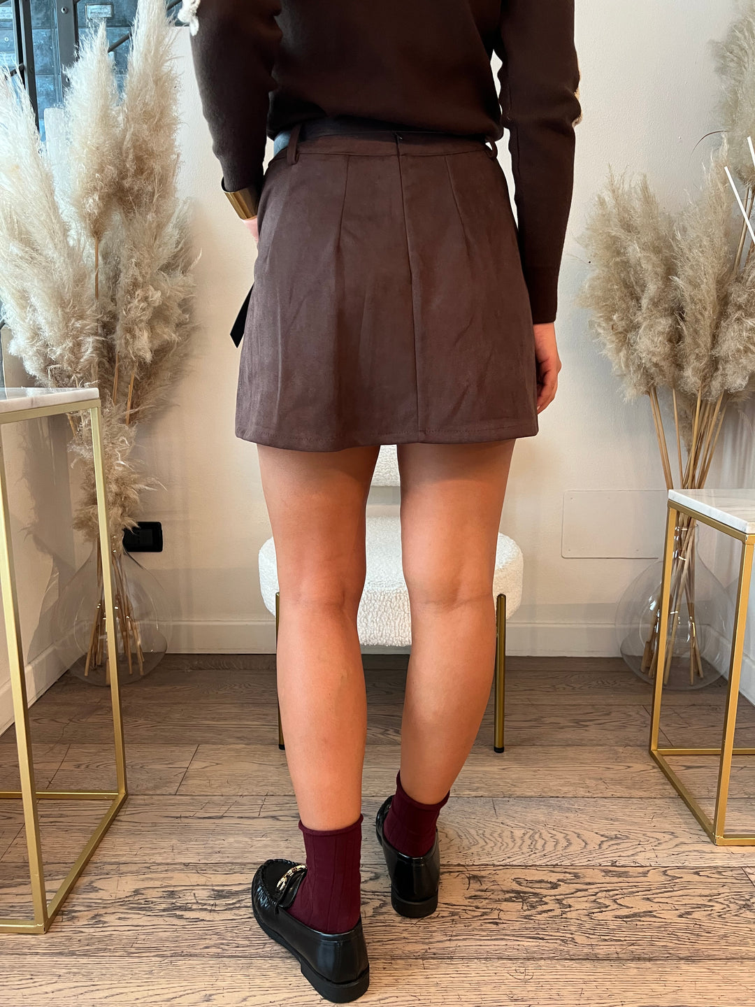 GONNA SUEDE PENELOPE CINTURA