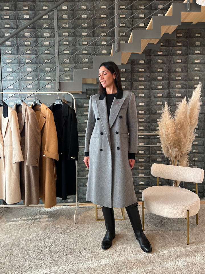 CAPPOTTO TAILORING COLLETTO GRIGIO