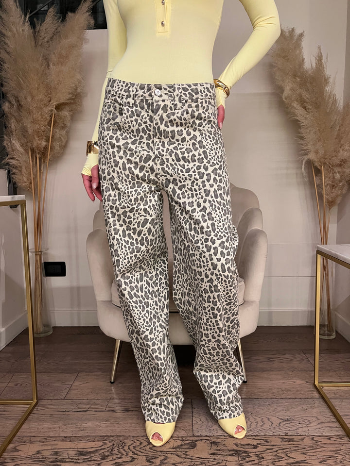 JEANS MACULATO BALLOON