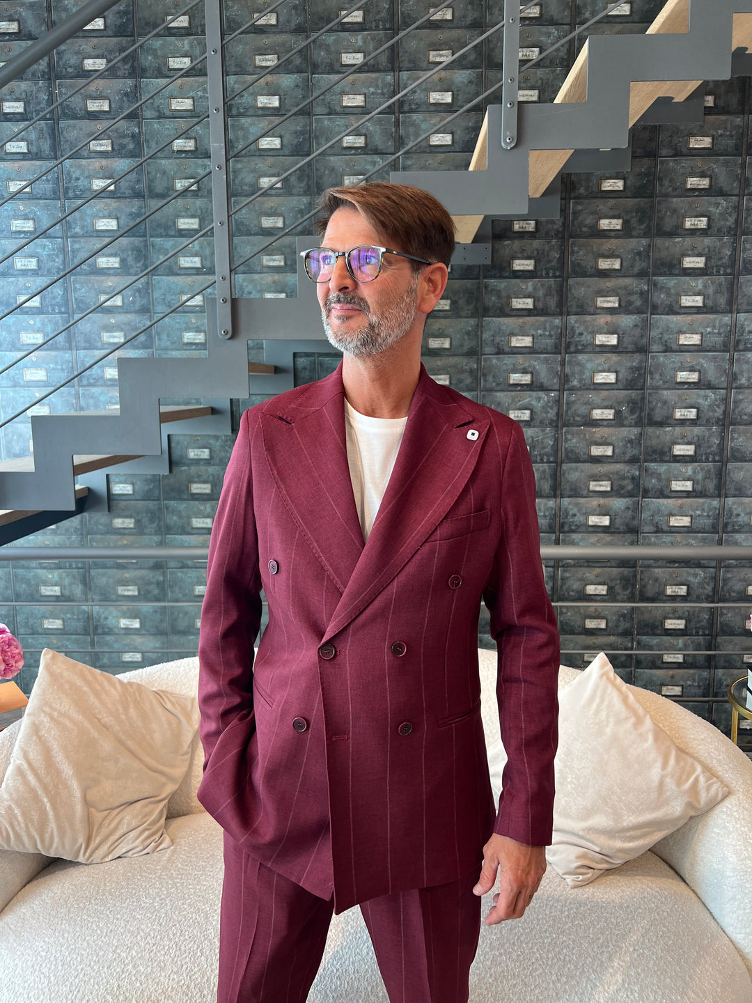 COMPLETO LAPO GESSATO BORDEAUX