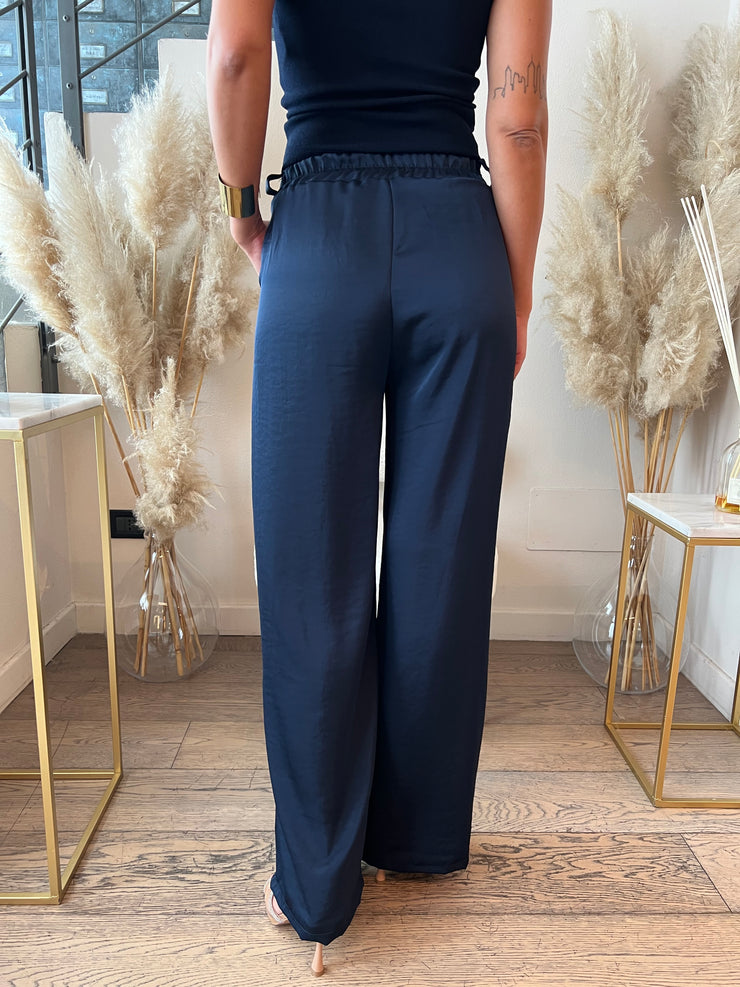 COMPLETO SATIN BLU