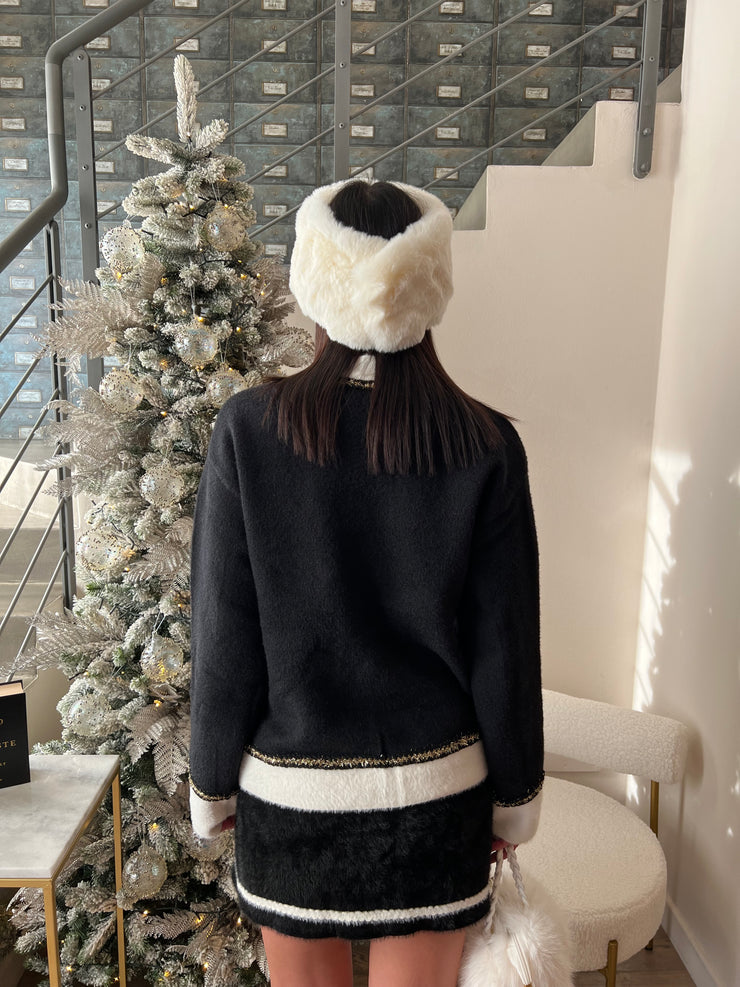 CARDIGAN PELUCHE BORDI