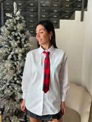 CAMICIA CRAVATTA TARTAN