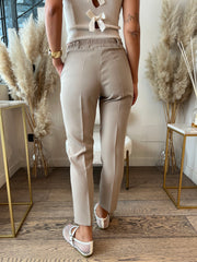 PANTA BEATRICE SIGARETTA BEIGE