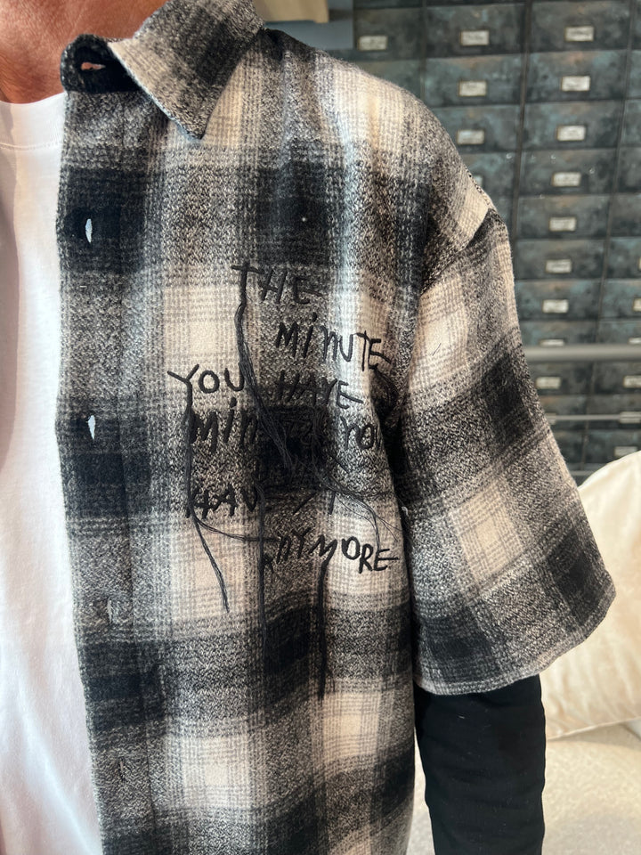 CAMICIA SCOZZESE RICAMO