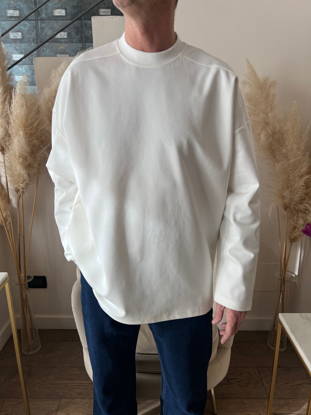 MAGLIA OVER BIANCA