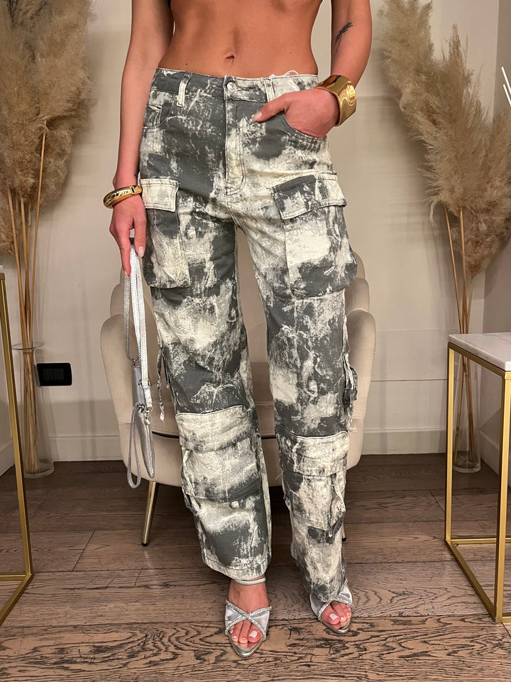 JEANS CARGO CAMOUFLAGE