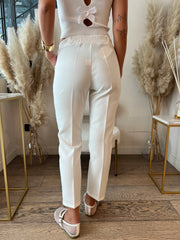 PANTA BEATRICE SIGARETTA BIANCO