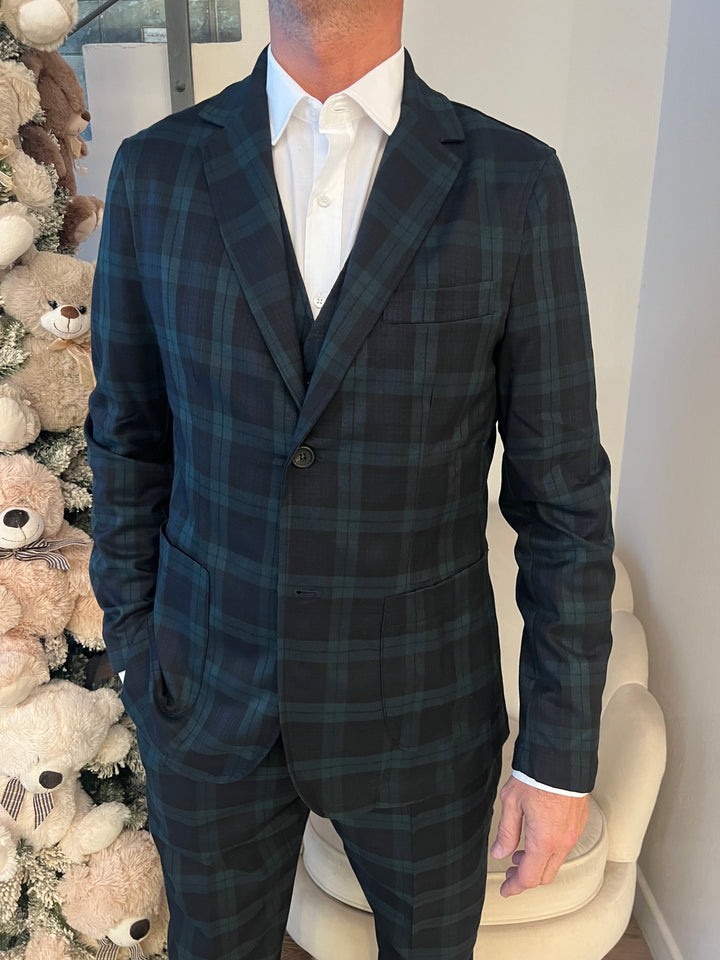 GIACCA TARTAN VERDE