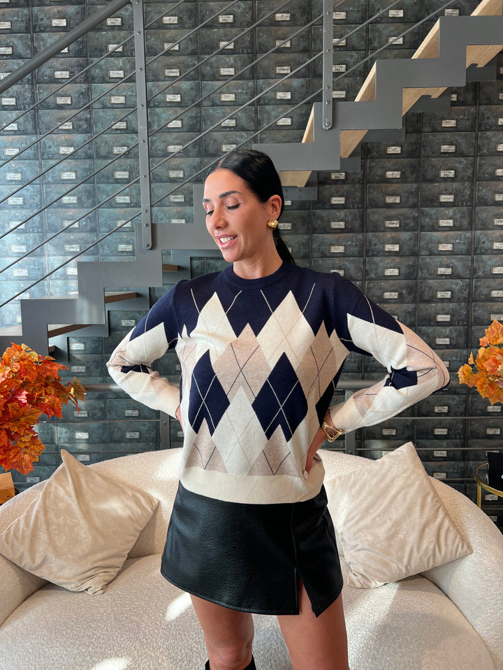MAGLIONE LOSANGHE VISCOSA