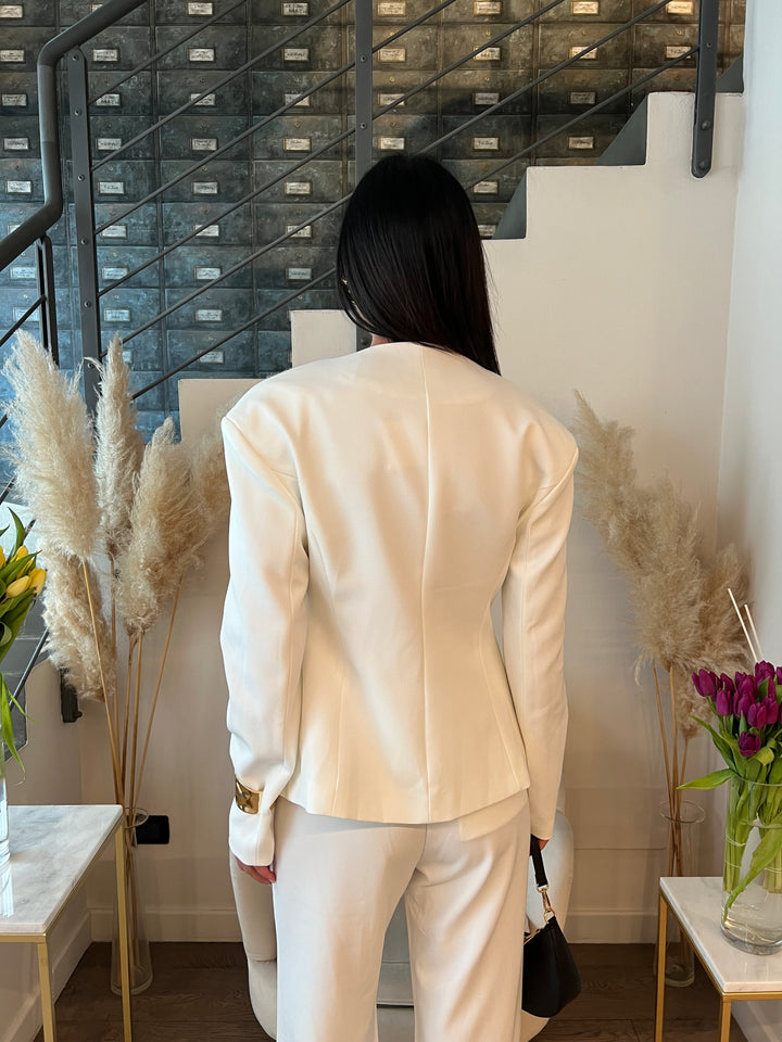 GIACCA VALENTINA BOTTONI BIANCO