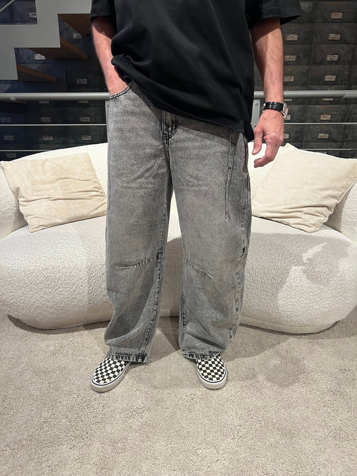 JEANS BALLOON GRIGIO