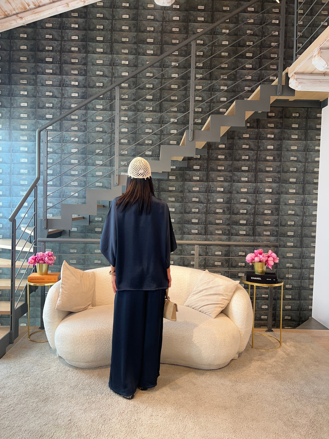 COMPLETO KIMONO BLU