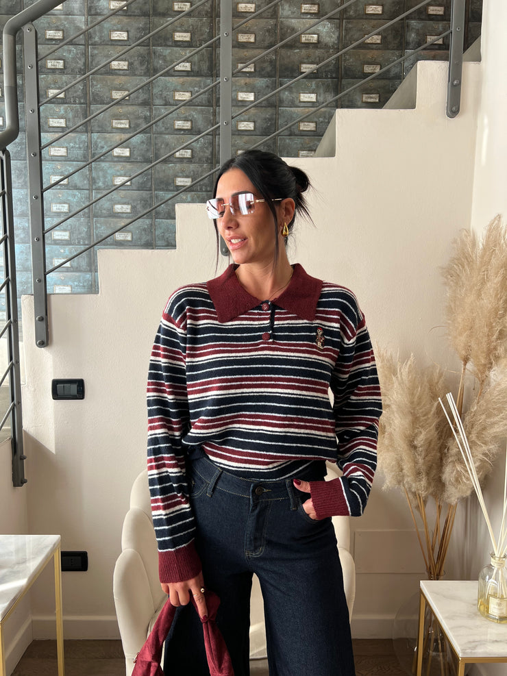 POLO LANA RIGHE