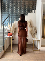 ABITO LUMINA TULLE CAPPUCCIO
