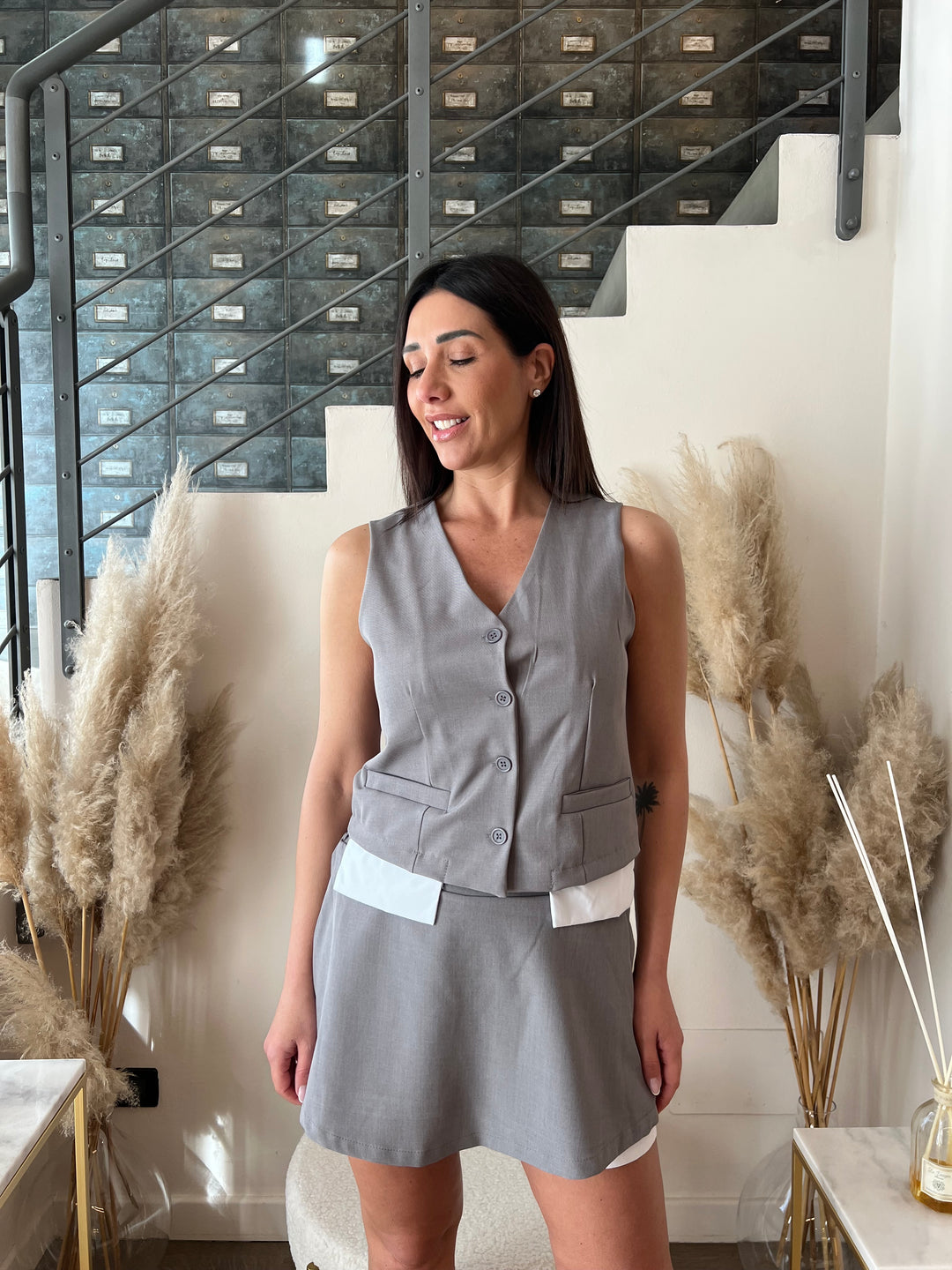 SET BORDI GILET