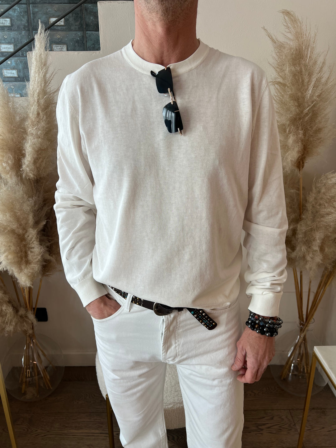 MAGLIONE COTONE GIROCOLLO