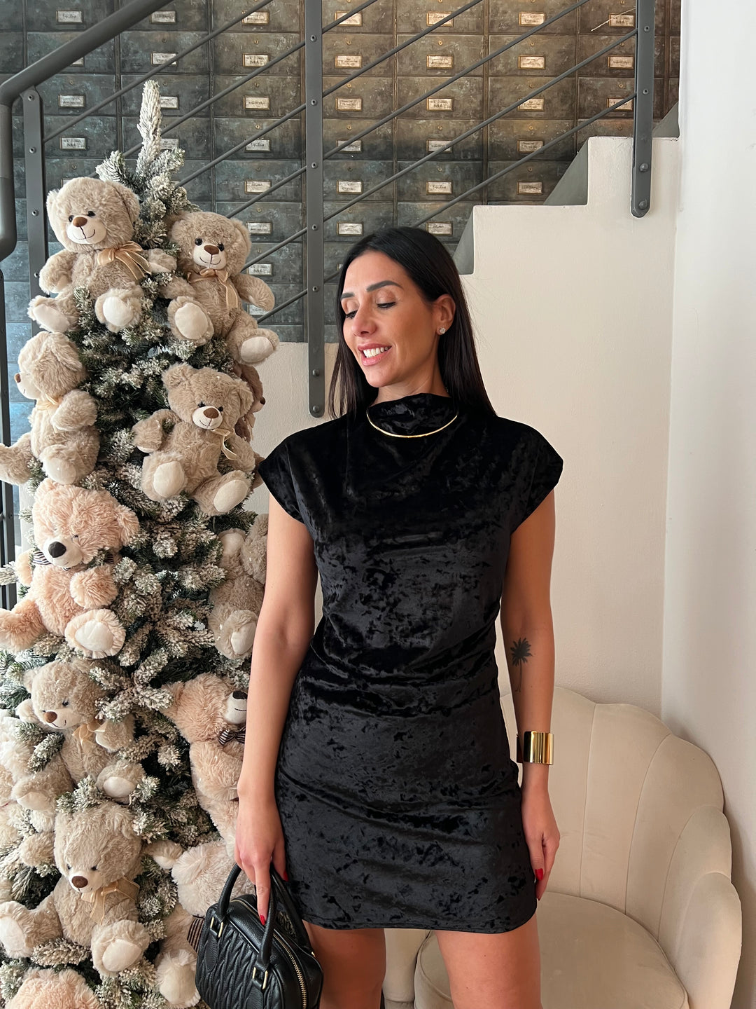 ABITO VELLUTO MANICHETTA