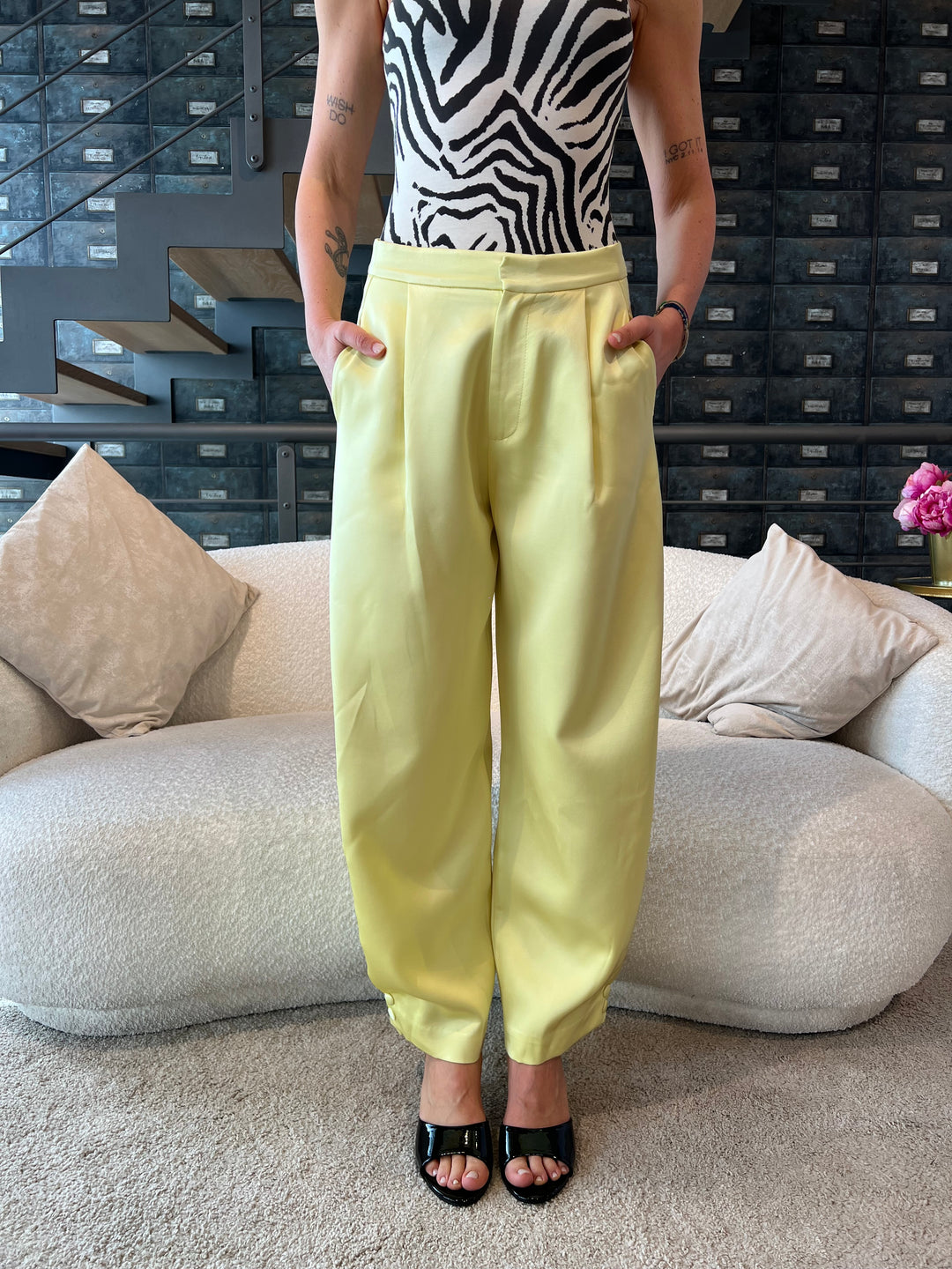 PANTA LUMINA SATIN LIME