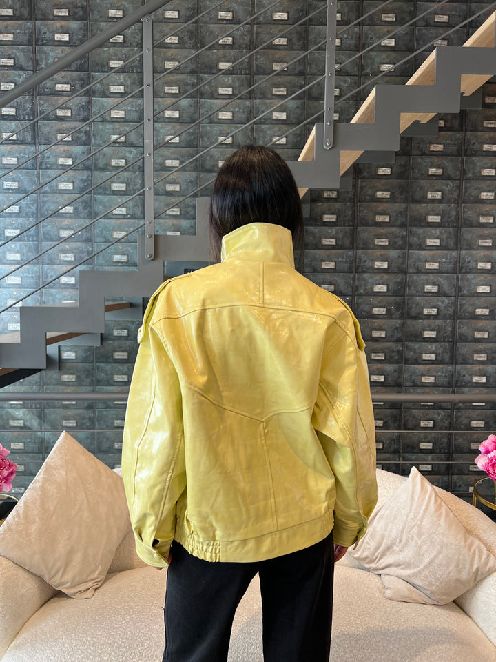BOMBER COLLO GIALLO