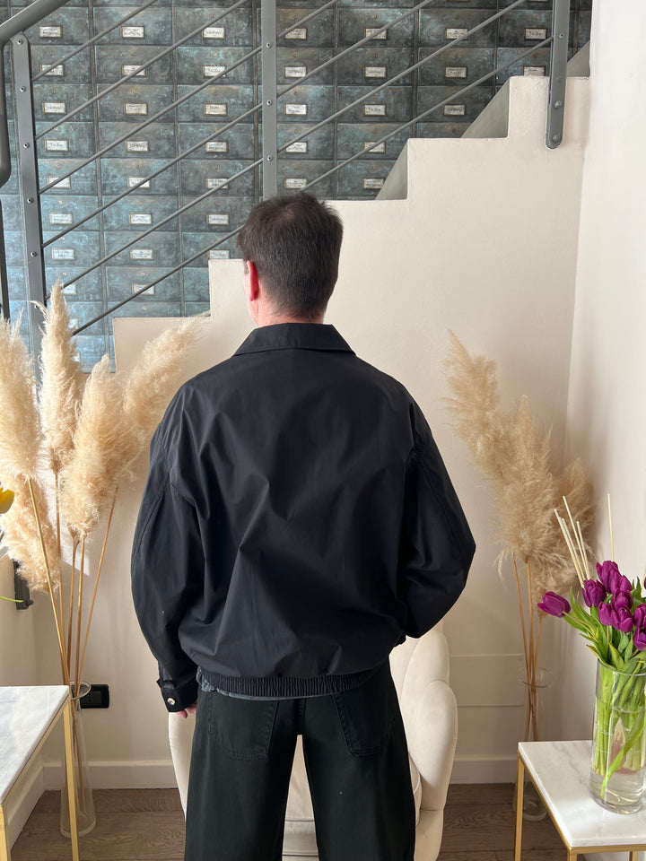 BOMBER ZIP NERO