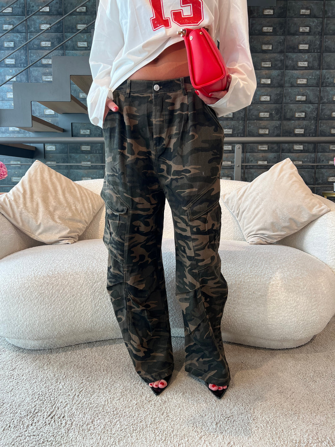 JEANS MIMETICO CARGO