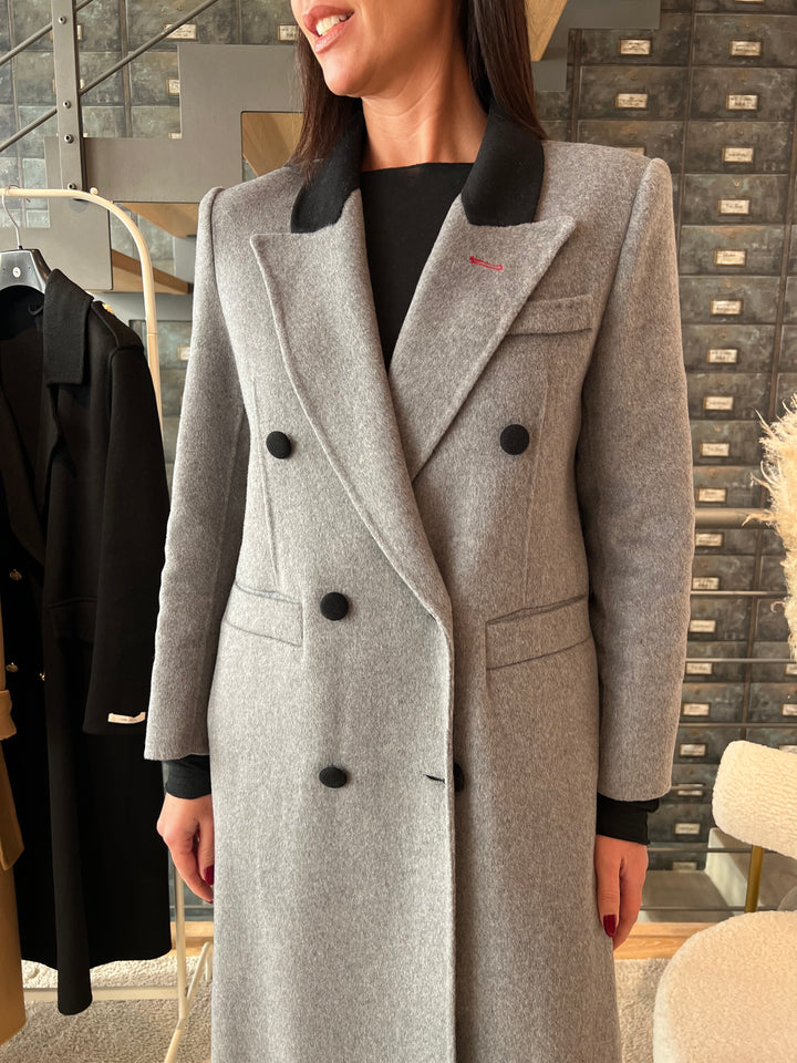 CAPPOTTO TAILORING COLLETTO GRIGIO