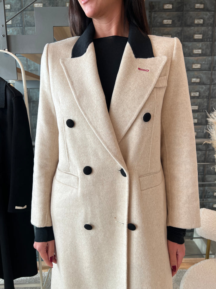 CAPPOTTO TAILORING COLLETTO BEIGE