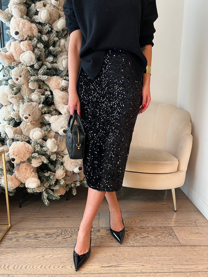 GONNA LONGUETTE PAILLETTES