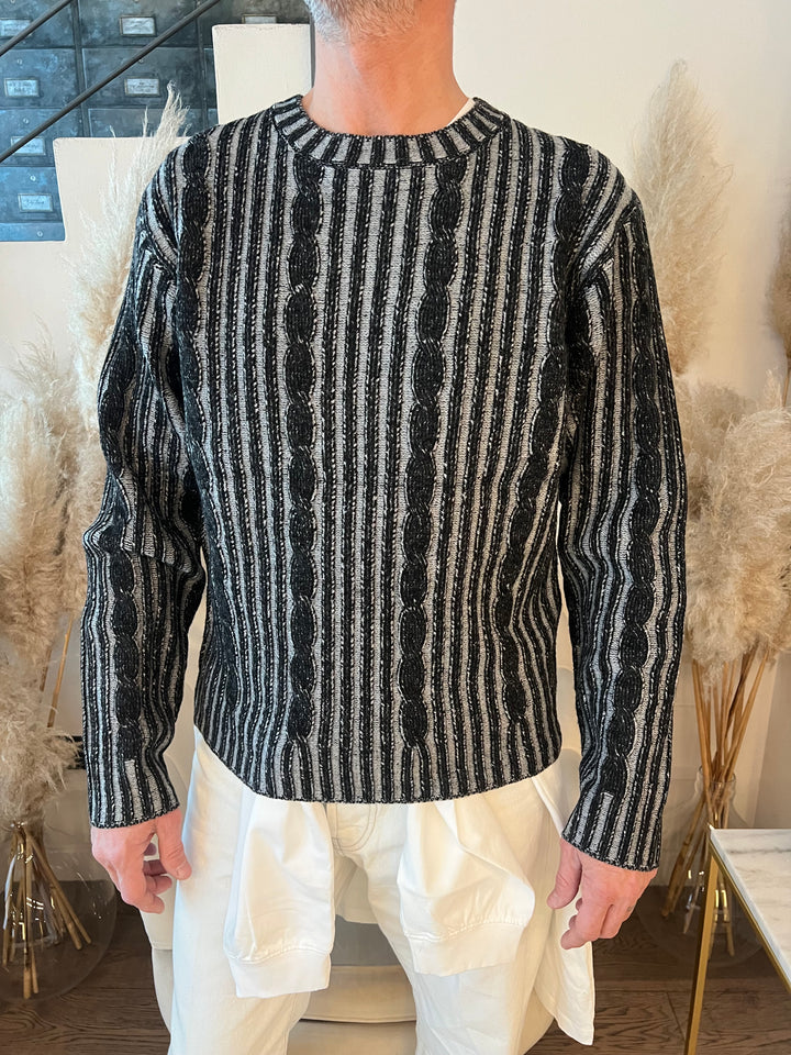 MAGLIONE TRECCE CROP