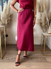 GONNA SATIN MIDI
