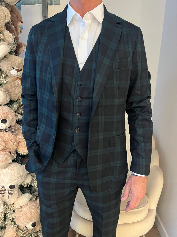 GIACCA TARTAN VERDE