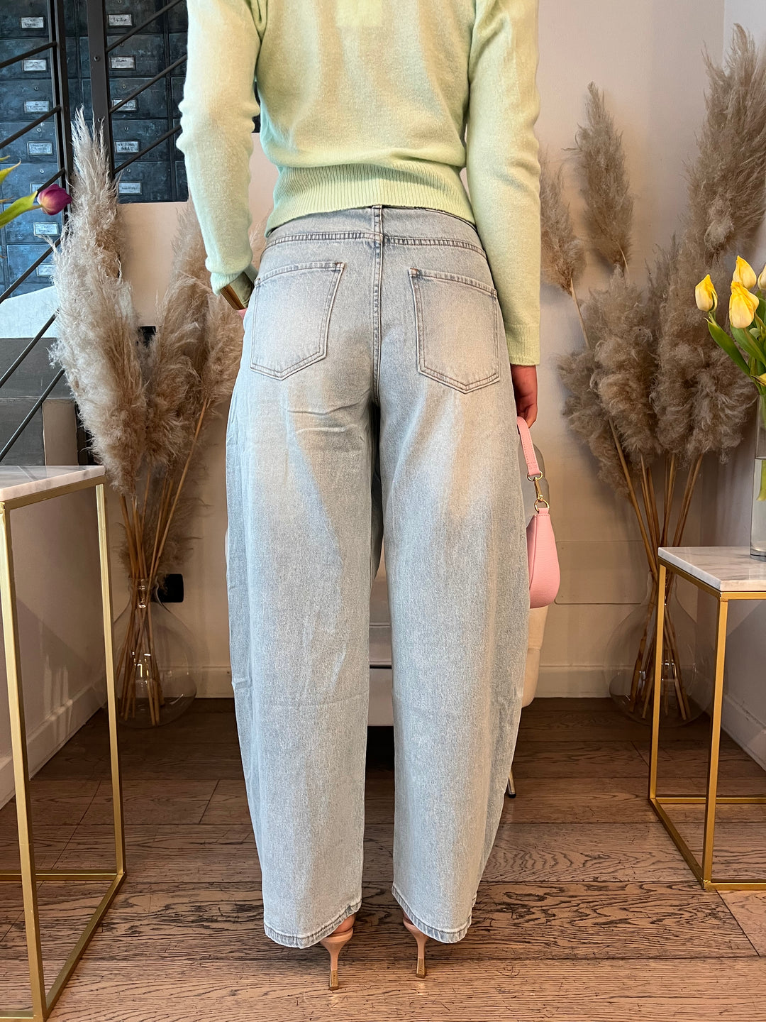 JEANS BALLOON ALLACCIATURA STORTA