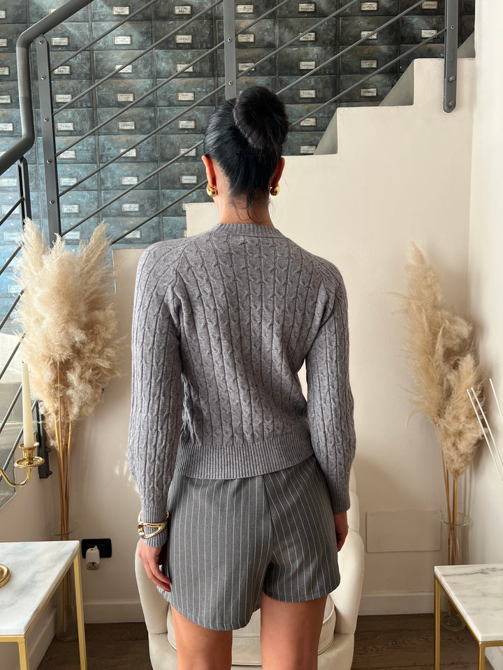 MAGLIONE VISCOSA TRECCE