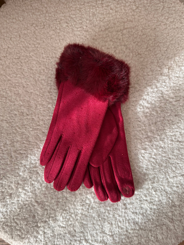 GUANTI ECOFUR STRASS