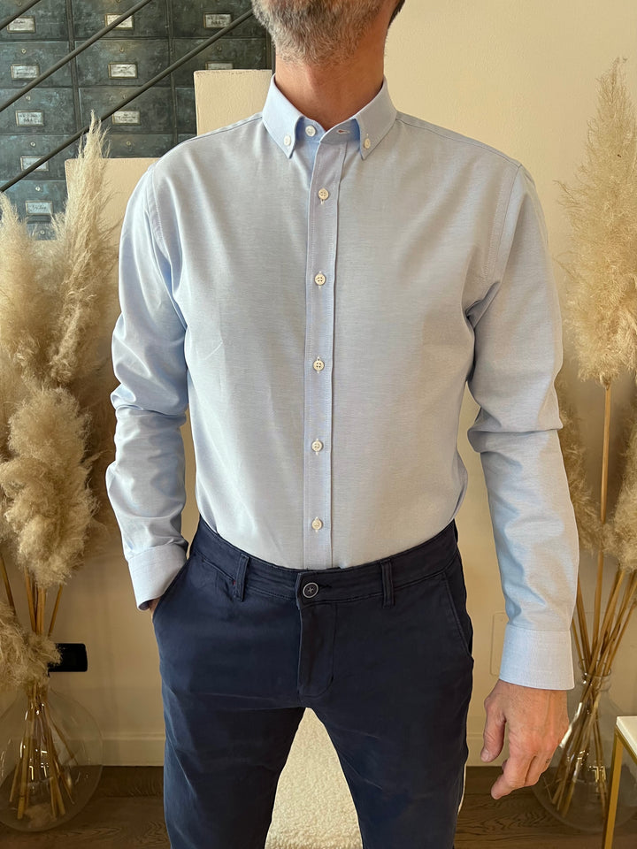CAMICIA OXFORD AZZURRO