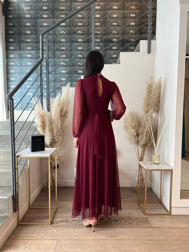 ABITO VALERIA BORDEAUX