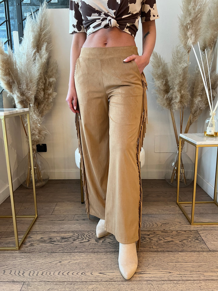 PANTA SUEDE FRANGE