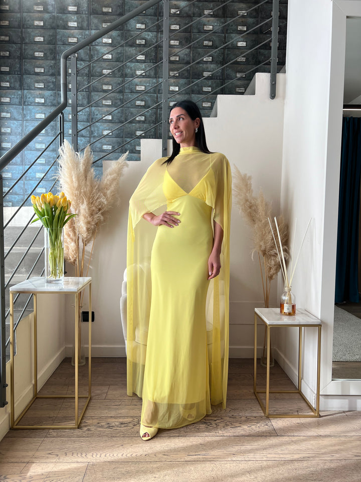 ABITO TULLE CAPPA GIALLO