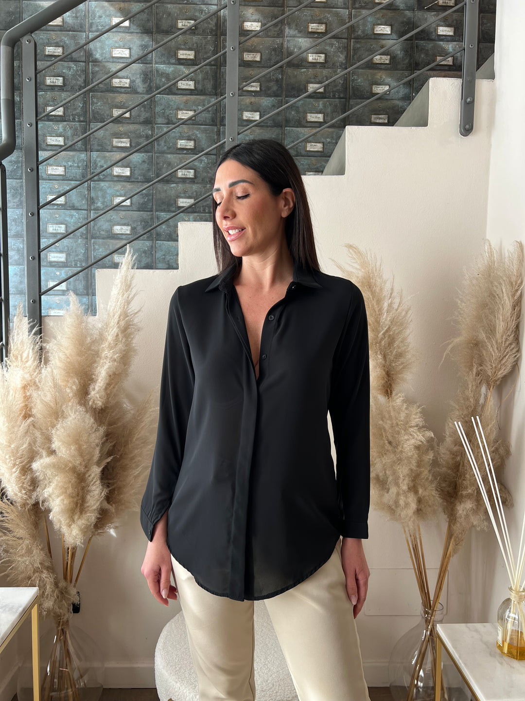 CAMICIA ALLACCIATURA NASCOSTA