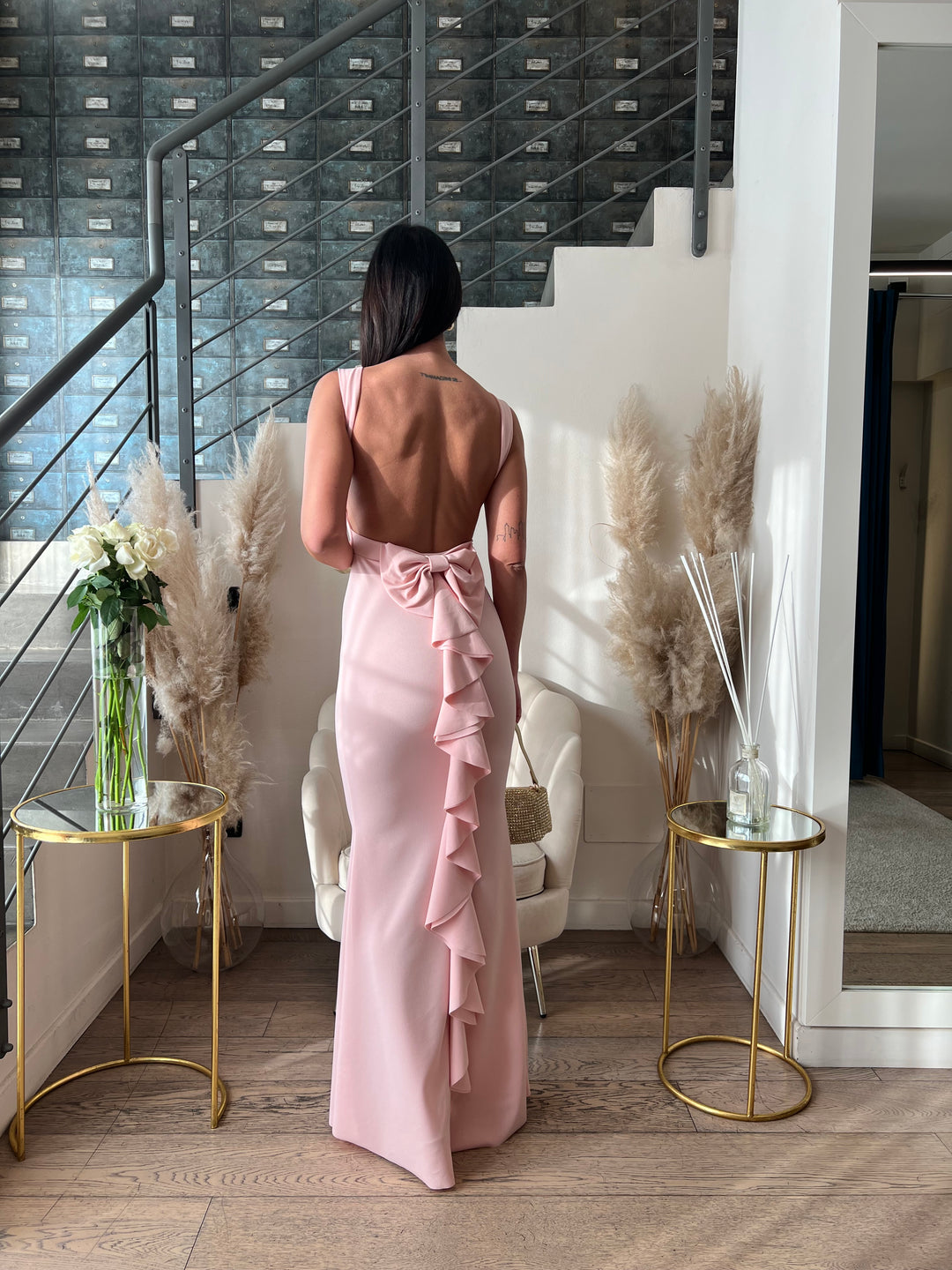 ABITO SIRENA FIOCCO ROSA