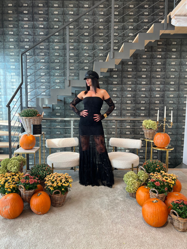 ABITO LUMINA PIZZO MANICOTTI