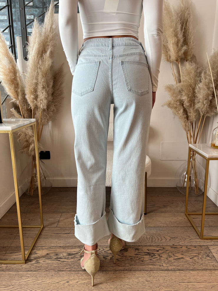 JEANS CHIARO RISVOLTO