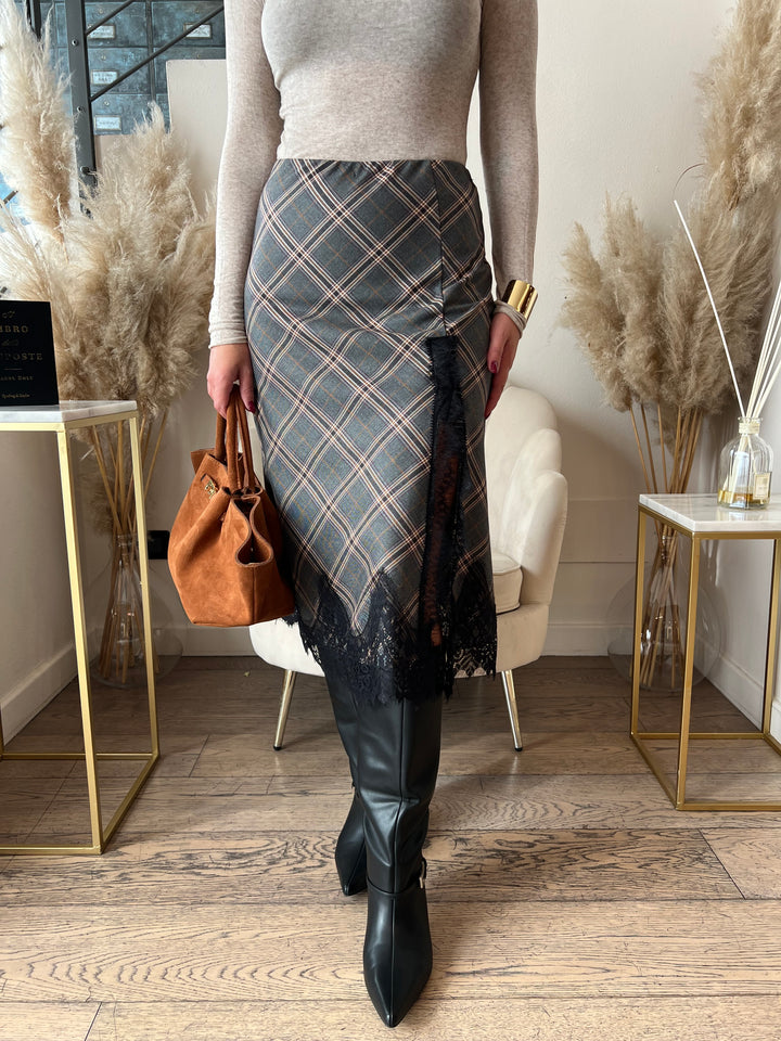 GONNA SCOZZESE PIZZO MIDI