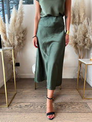 GONNA SATIN MIDI