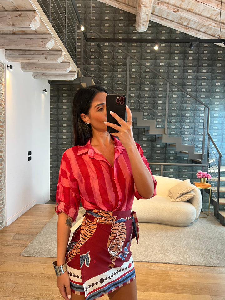 CAMICIA RIGHE ALAMARI