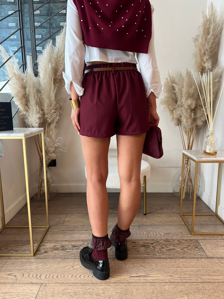 SHORTS PIEGHE